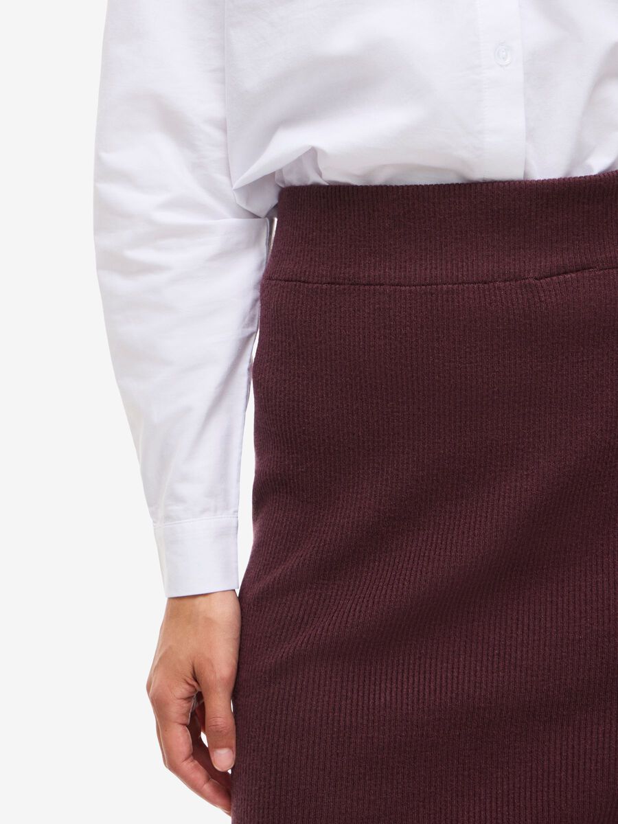 Carousel image - KNITTED MIDI SKIRT, Winetasting | 5