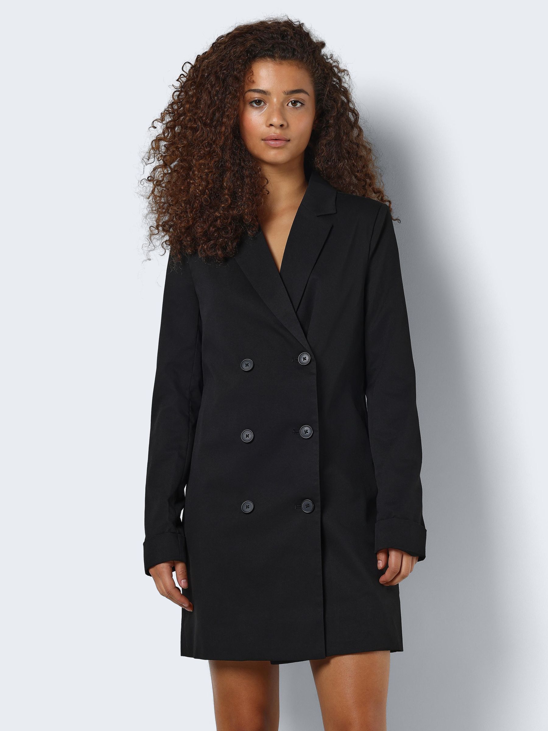 Double breasted long sleeve blazer dress discount