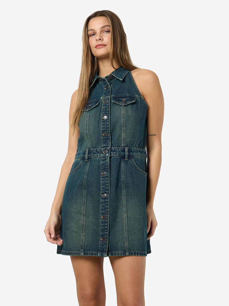 Noisy May NMLARDIE DENIMKJOLE, Dark Blue Denim, highres - 27034792_DarkBlueDenim_003.jpg