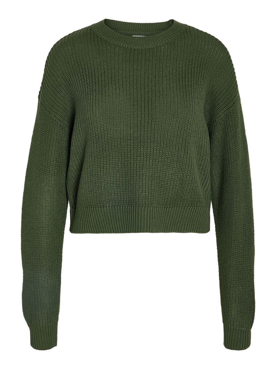 Carousel image - EN MAILLE PULLOVER, Kombu Green | 2