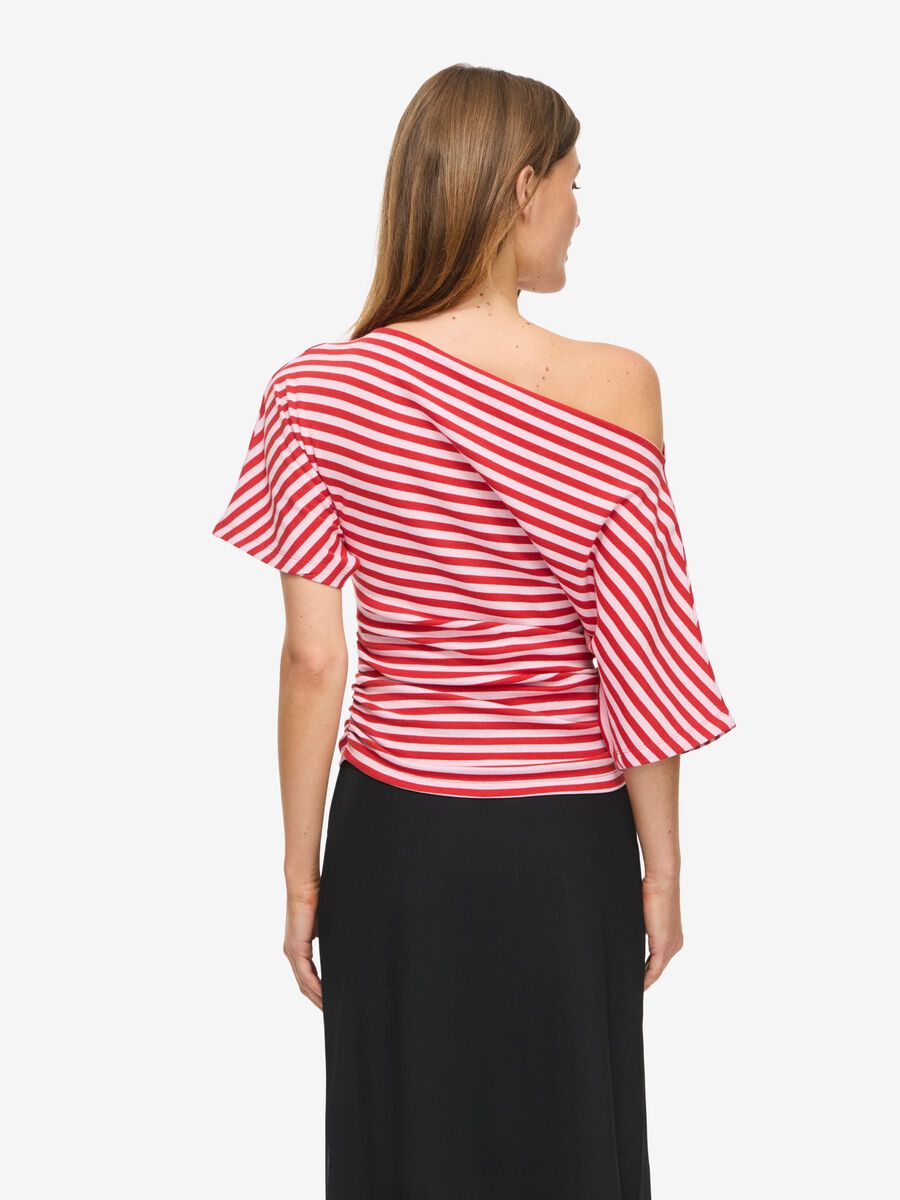 Carousel image - NMSTORMI OFF-SHOULDER TOP, Goji Berry | 3