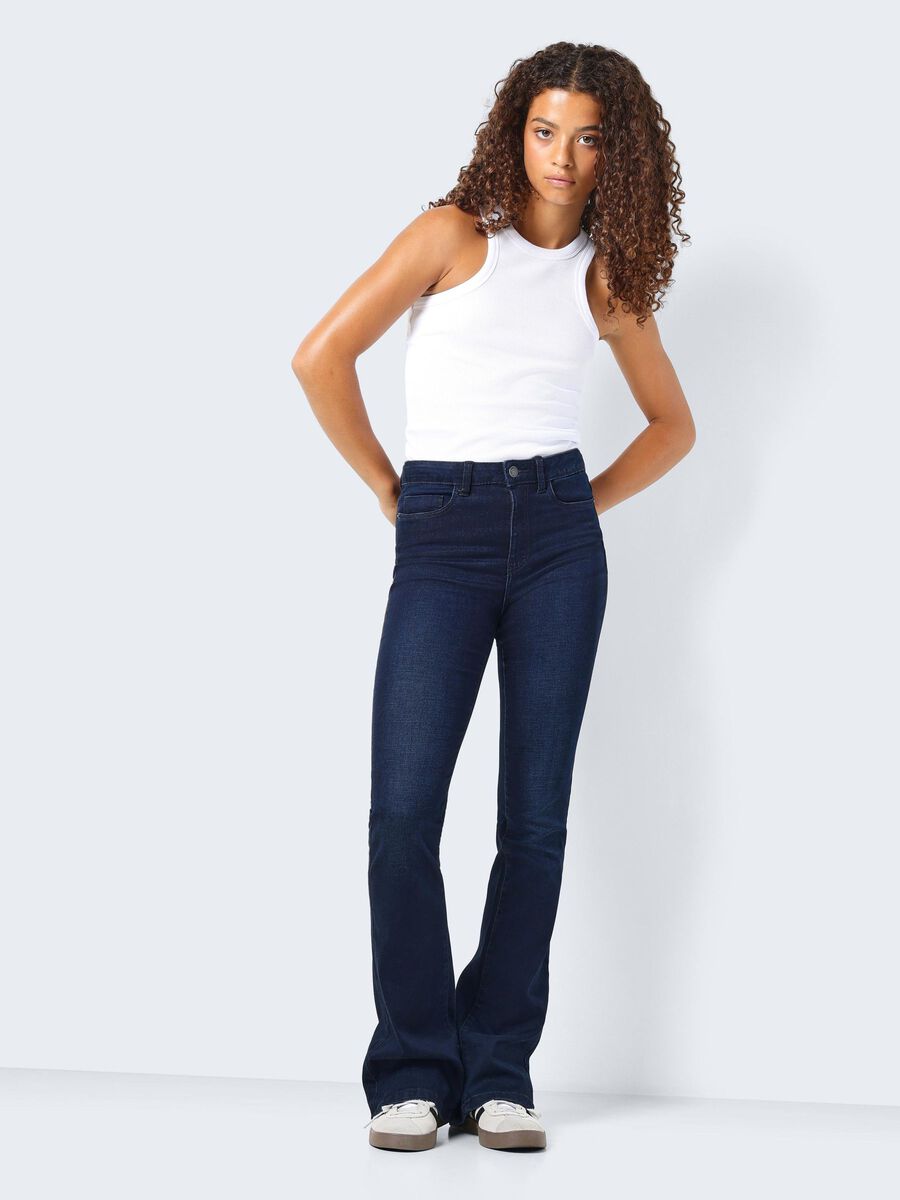 NMSALLIE HIGH WAISTED FLARED JEANS