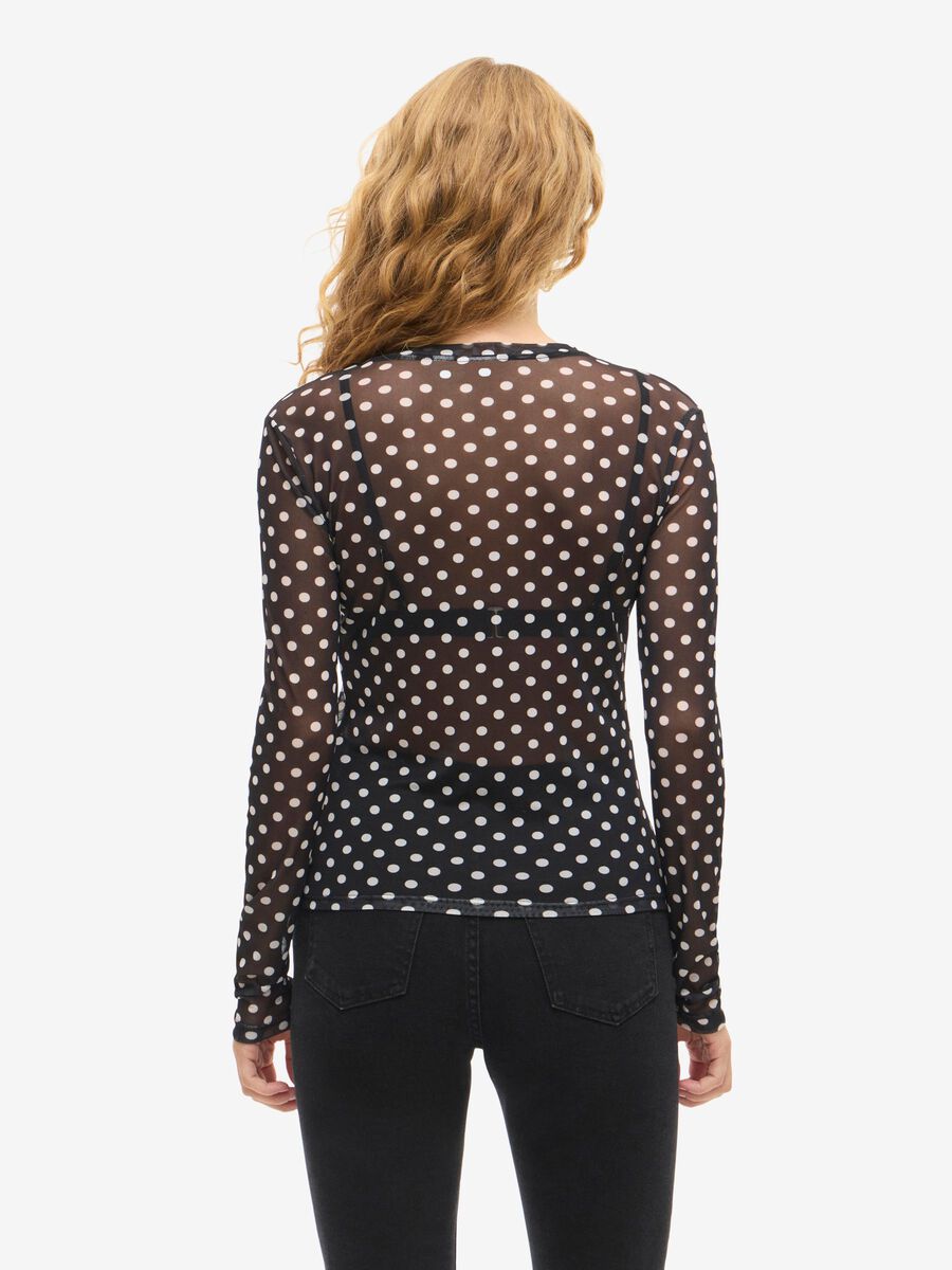 Product carousel image - LANGÄRMELIGES MESH OBERTEIL, Black | 2