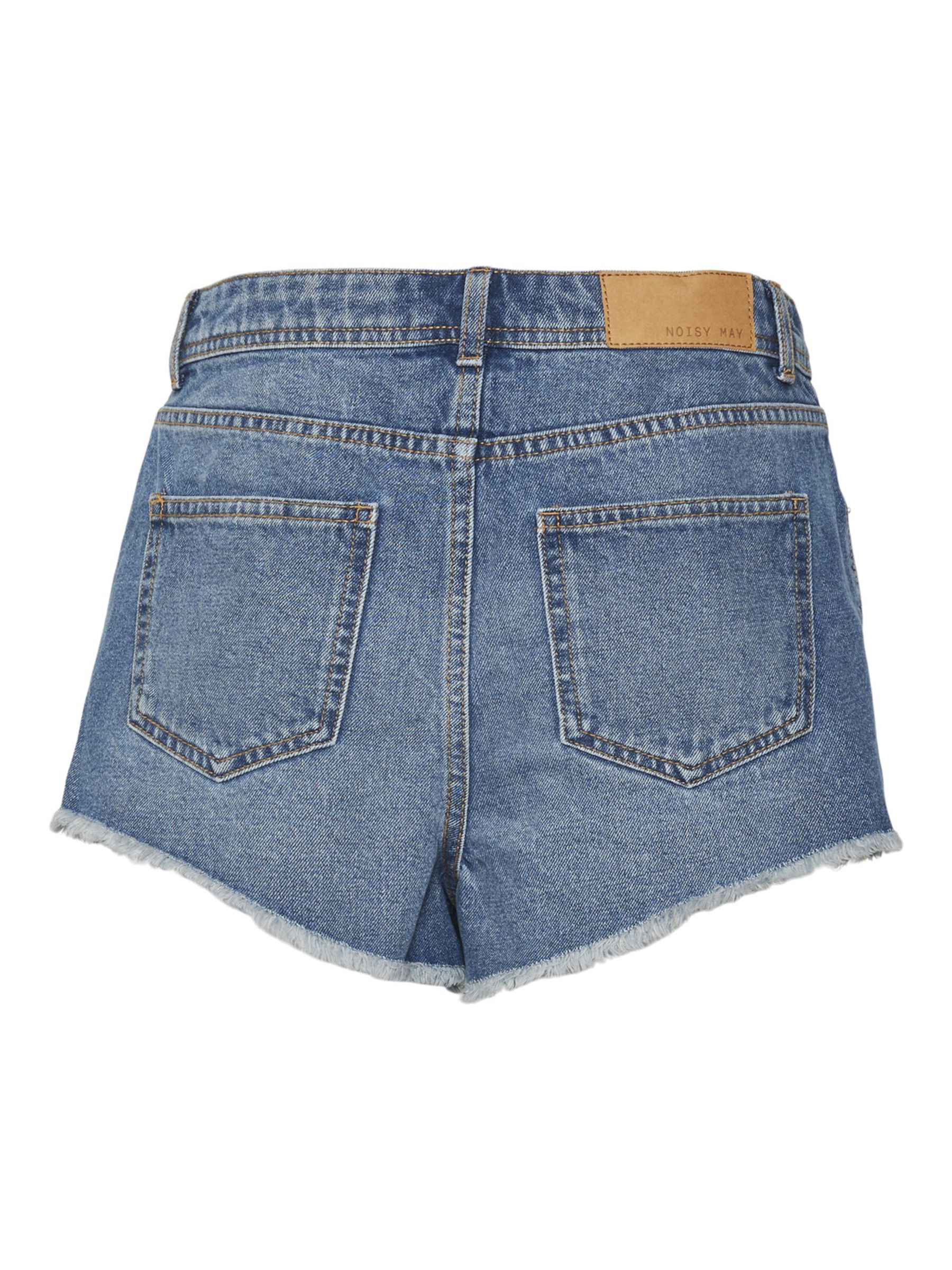 HIGH WAISTED DENIM SHORTS Blue NOISY MAY
