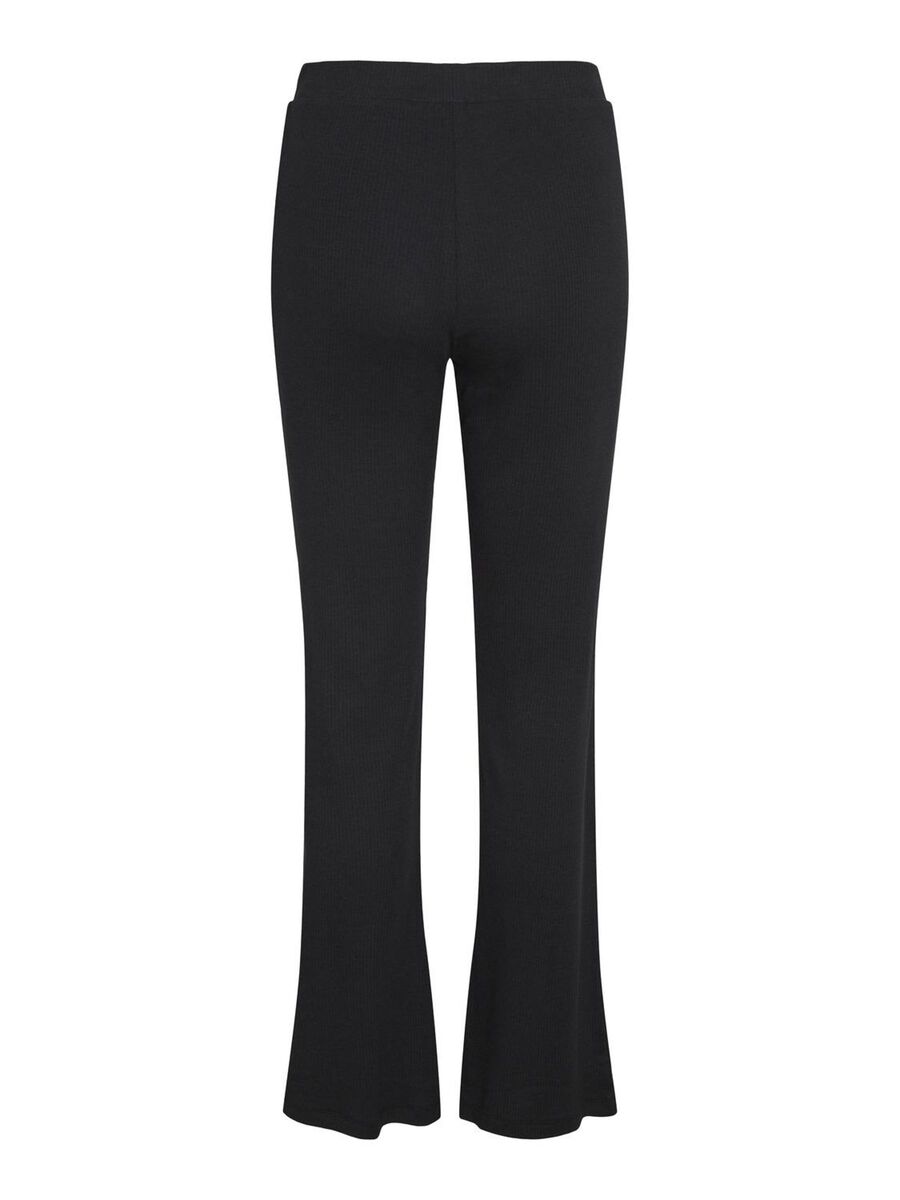 Carousel image - HIGH WAIST FLARED TROUSERS, Black | 7