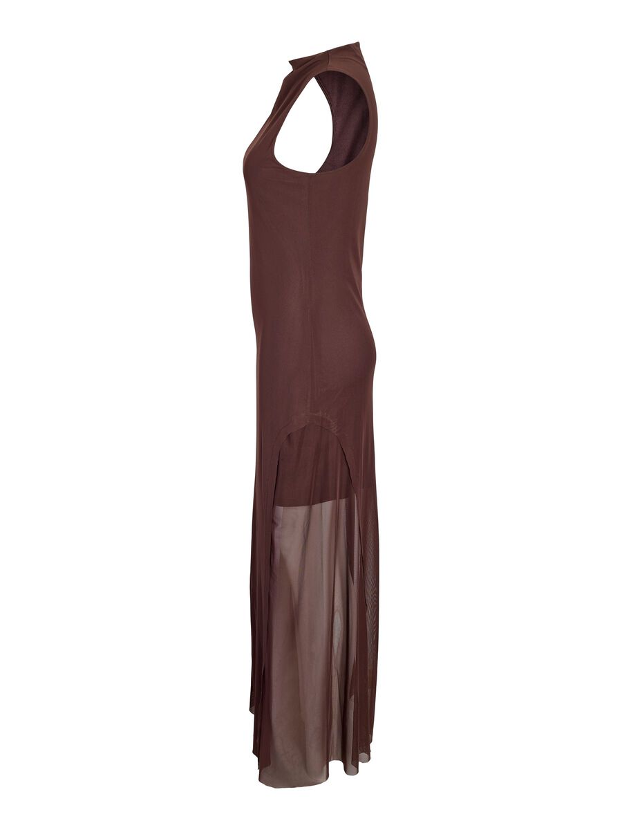 Carousel image 7 NMMARIKA MAXI MESH SLEEVELESS DRESS, Coffee Bean