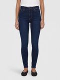 Product image thumbnail - NMCALLIE JEANSY SKINNY FIT, Dark Blue Denim | 1