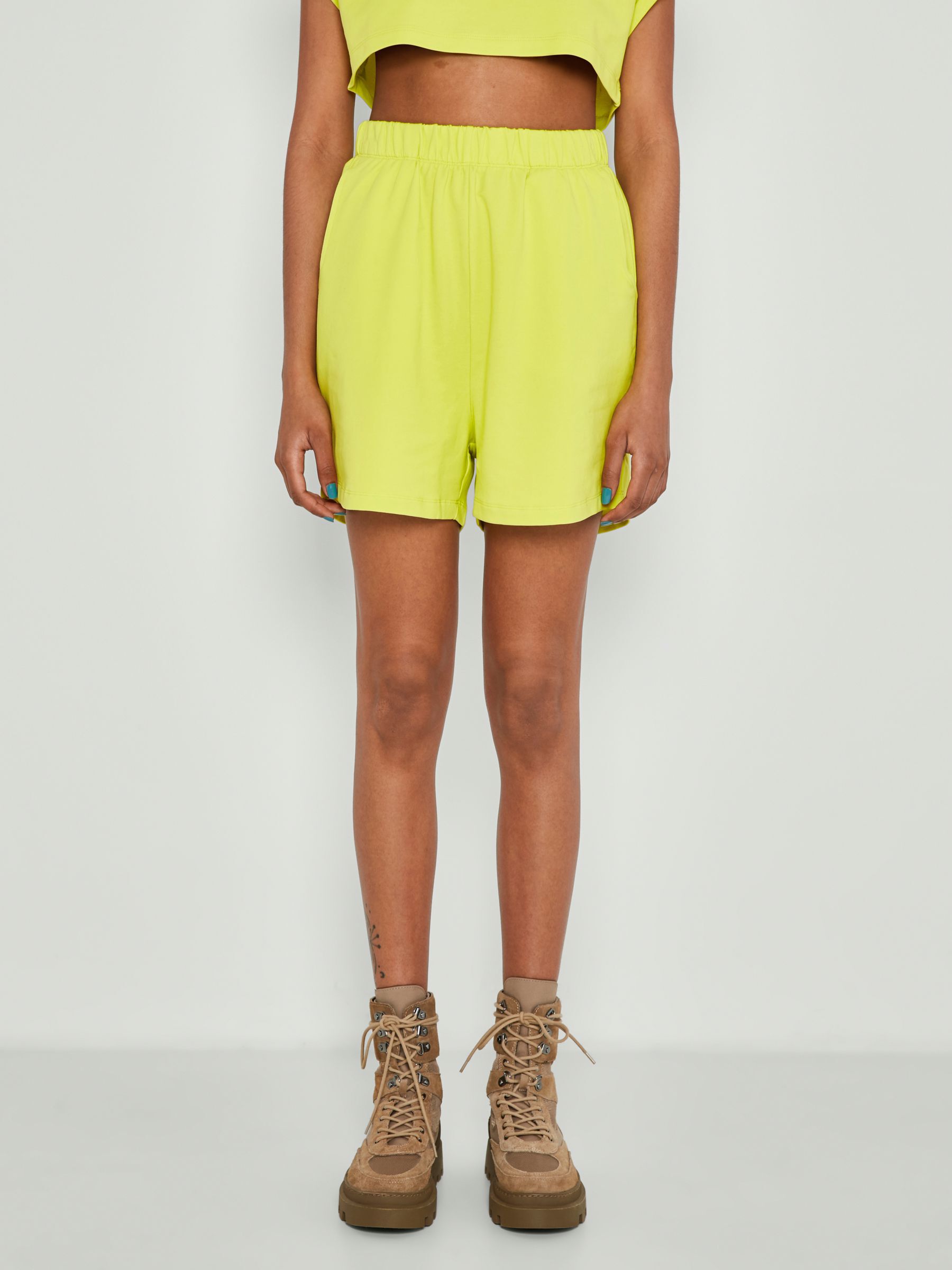 HIGH WAISTED SHORTS Yellow NOISY MAY