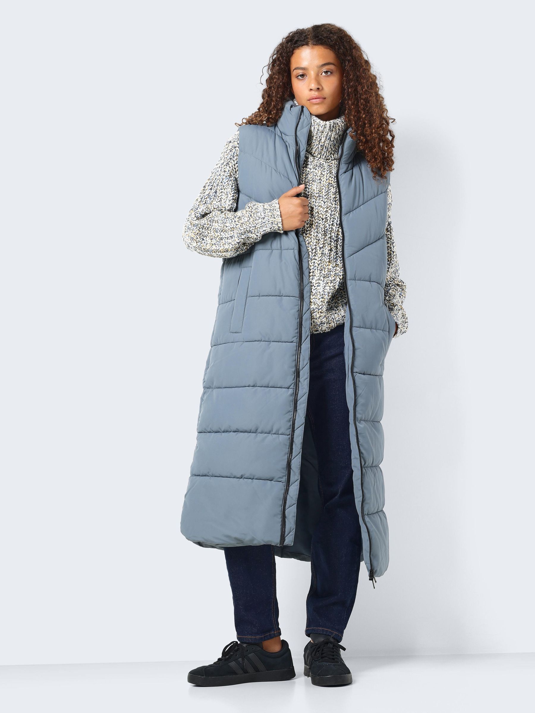 Extra long outlet down vest
