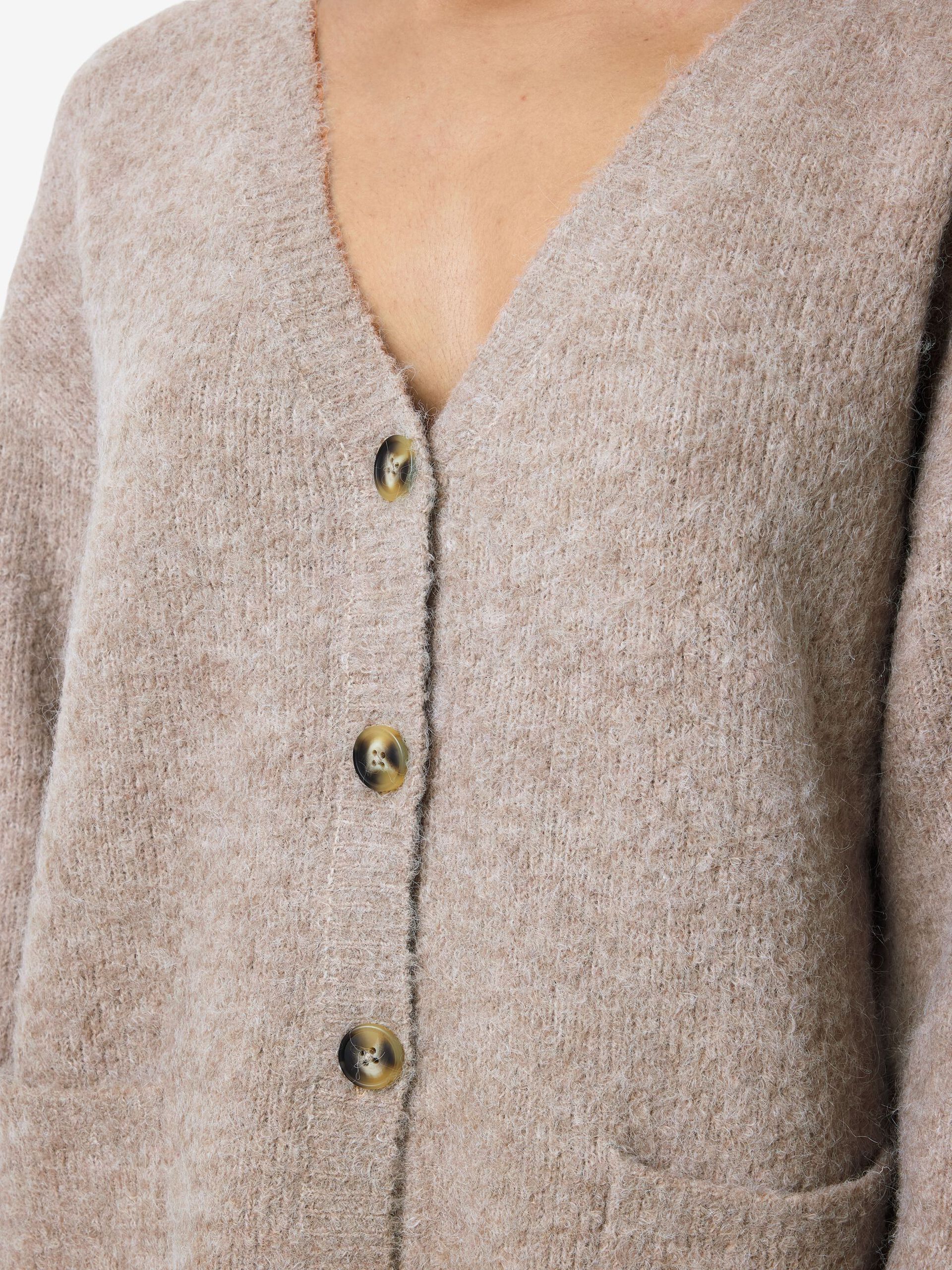 Carousel image - EN MAILLE CARDIGAN, Silver Mink | 5