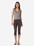 Product image thumbnail - NMSTORMI TOP MET V-HALS, Chocolate Brown | 3
