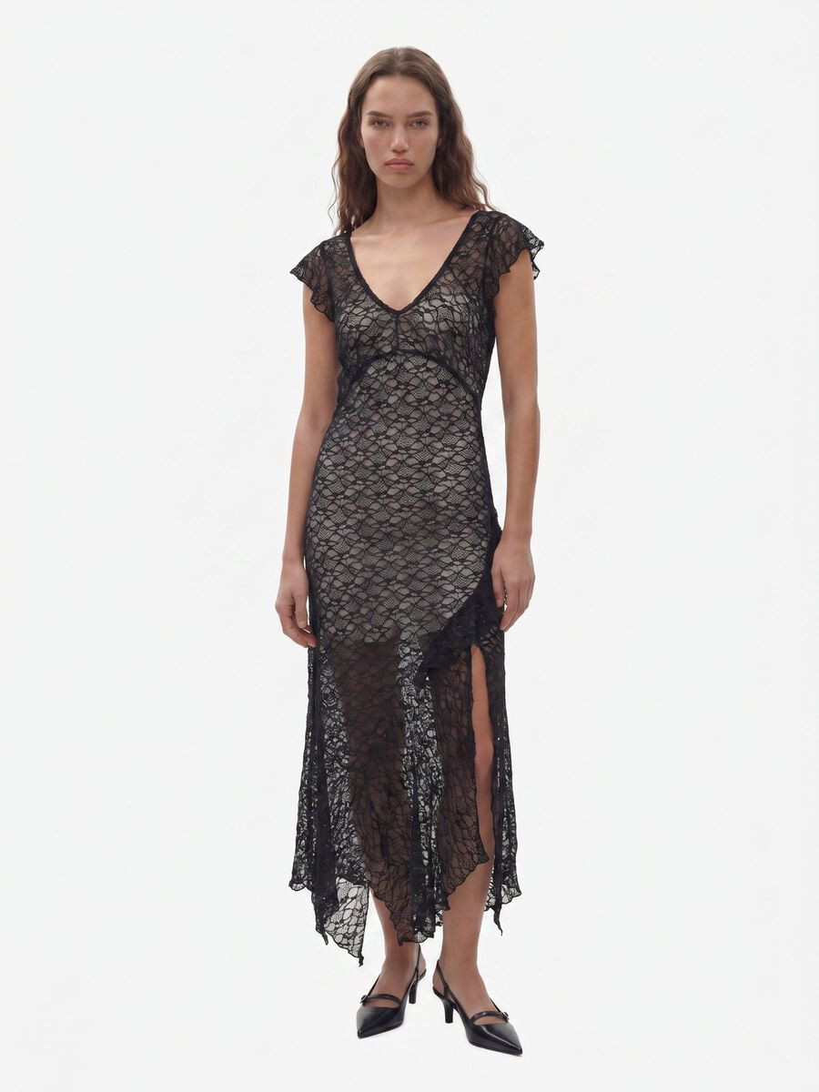 Carousel image - SPITZEN MAXIKLEID, Black | 4