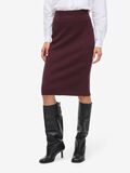 Product image thumbnail - KNITTED MIDI SKIRT, Winetasting | 1
