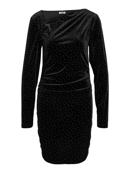 Noisy May VELVET MINI DRESS, Black, highres - 27036385_Black_1233081_001.jpg