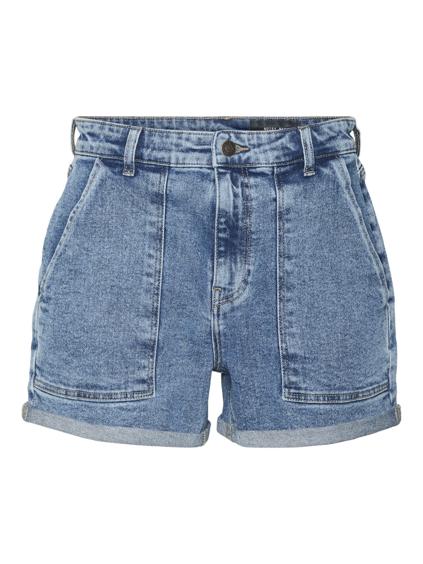HIGH WAISTED DENIM SHORTS Blue NOISY MAY