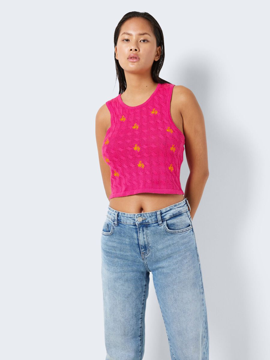 Noisy May EMBROIDERED KNITTED TOP, Pink Yarrow, highres - 27024958_PinkYarrow_1036151_003.jpg