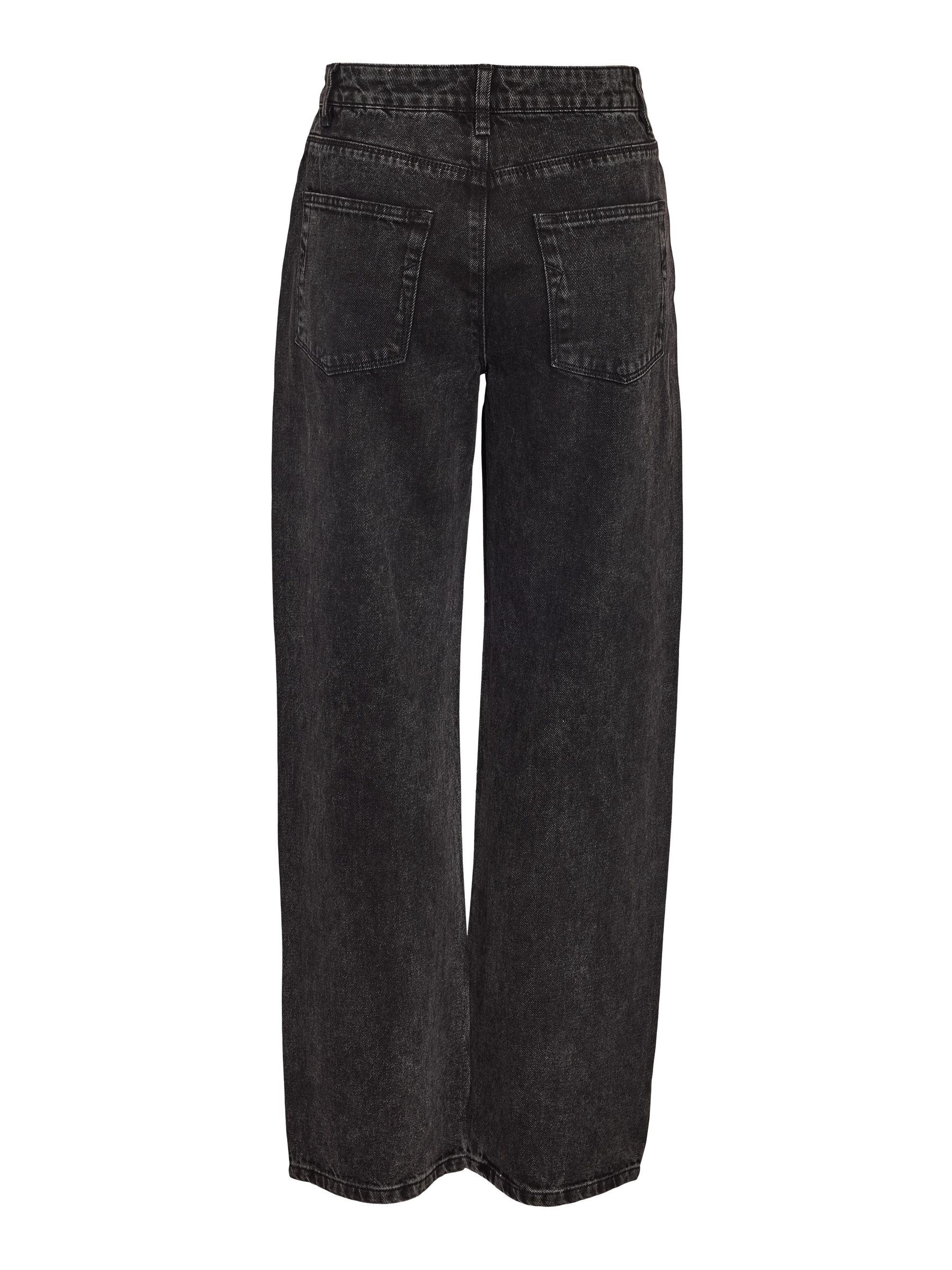 RHINESTONE JEANS | Black | NOISY MAY®