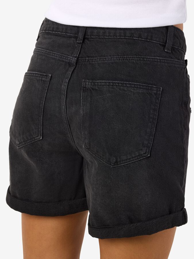 VILA VILEOA RW WIDE - NOOS - Pantalones - Black/leo/marrón