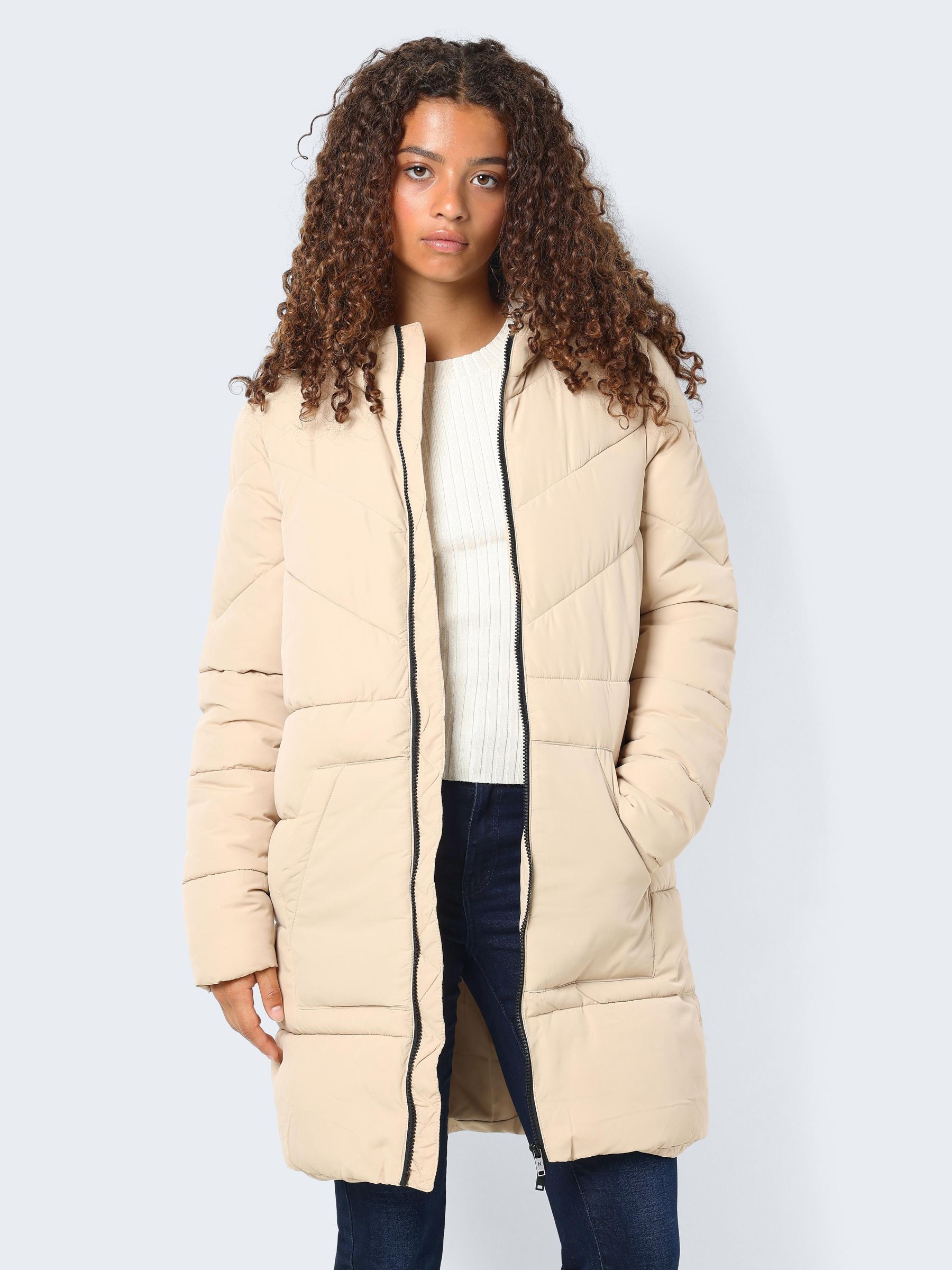 Noisy may long puffer jacket outlet