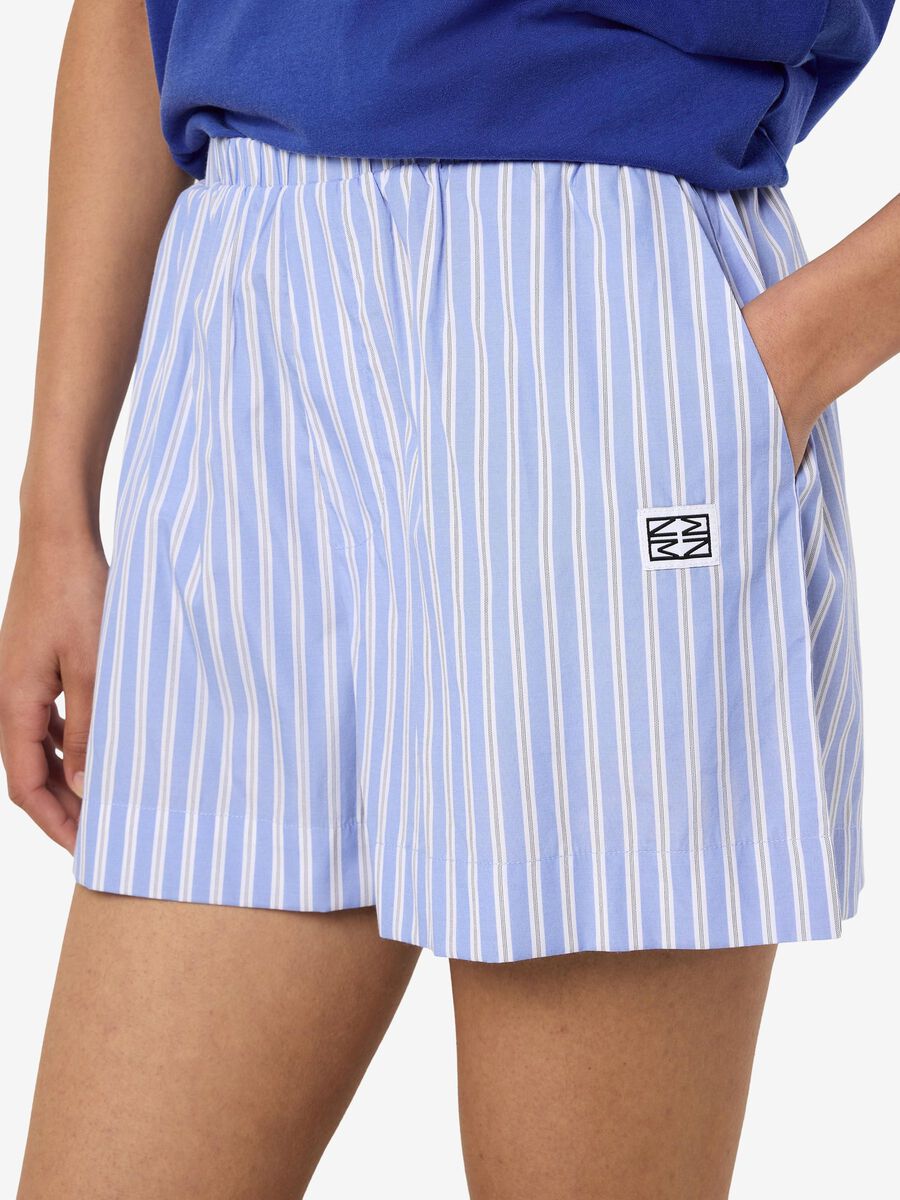Carousel image - GESTREEPTE SHORTS, Sky Blue | 5