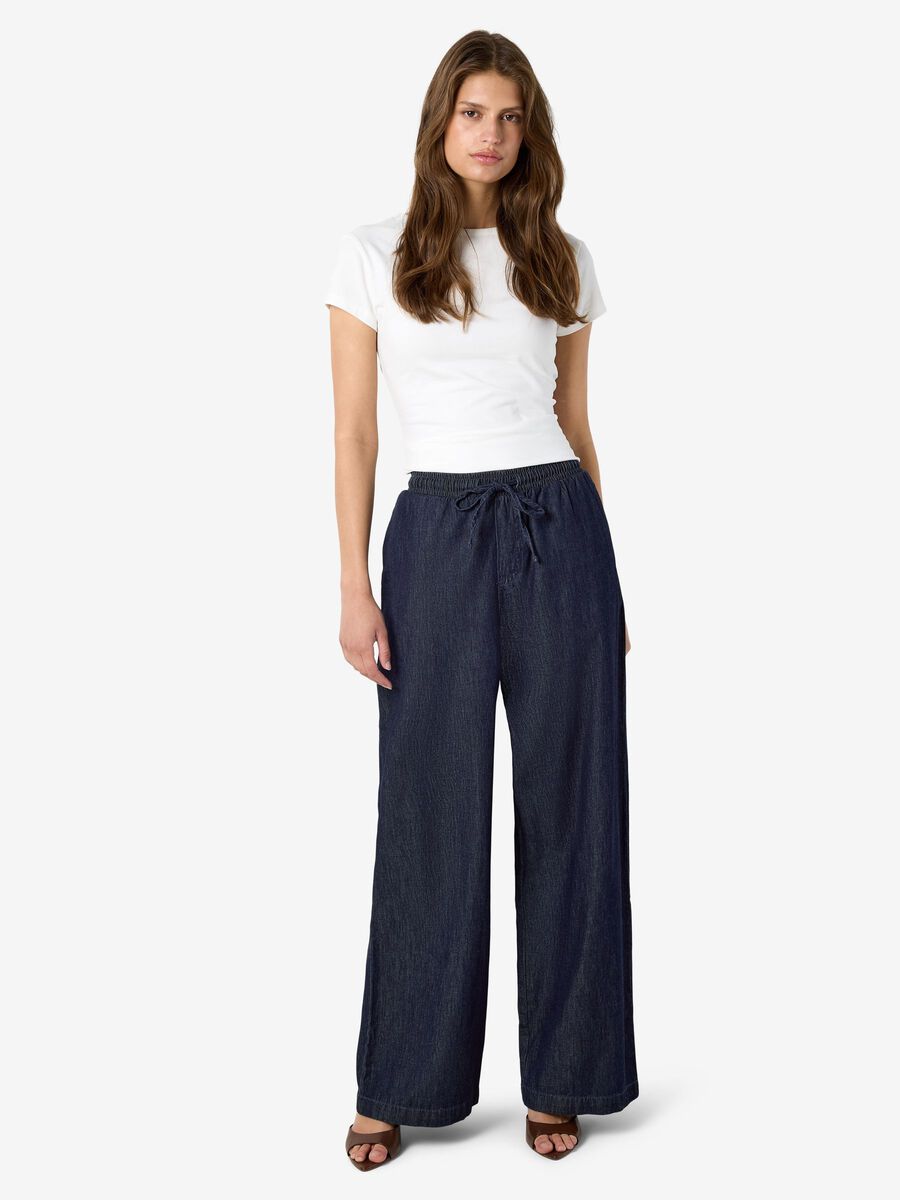 Carousel image - NMENZA WIDE TRACK PANTS, Dark Blue Denim | 6