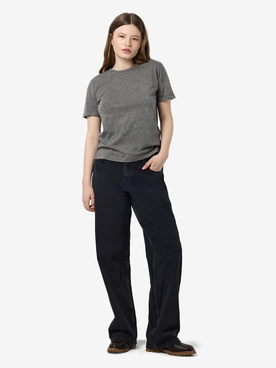 Carousel image - WASHED DETAIL T-SHIRT, Charcoal Gray | 4