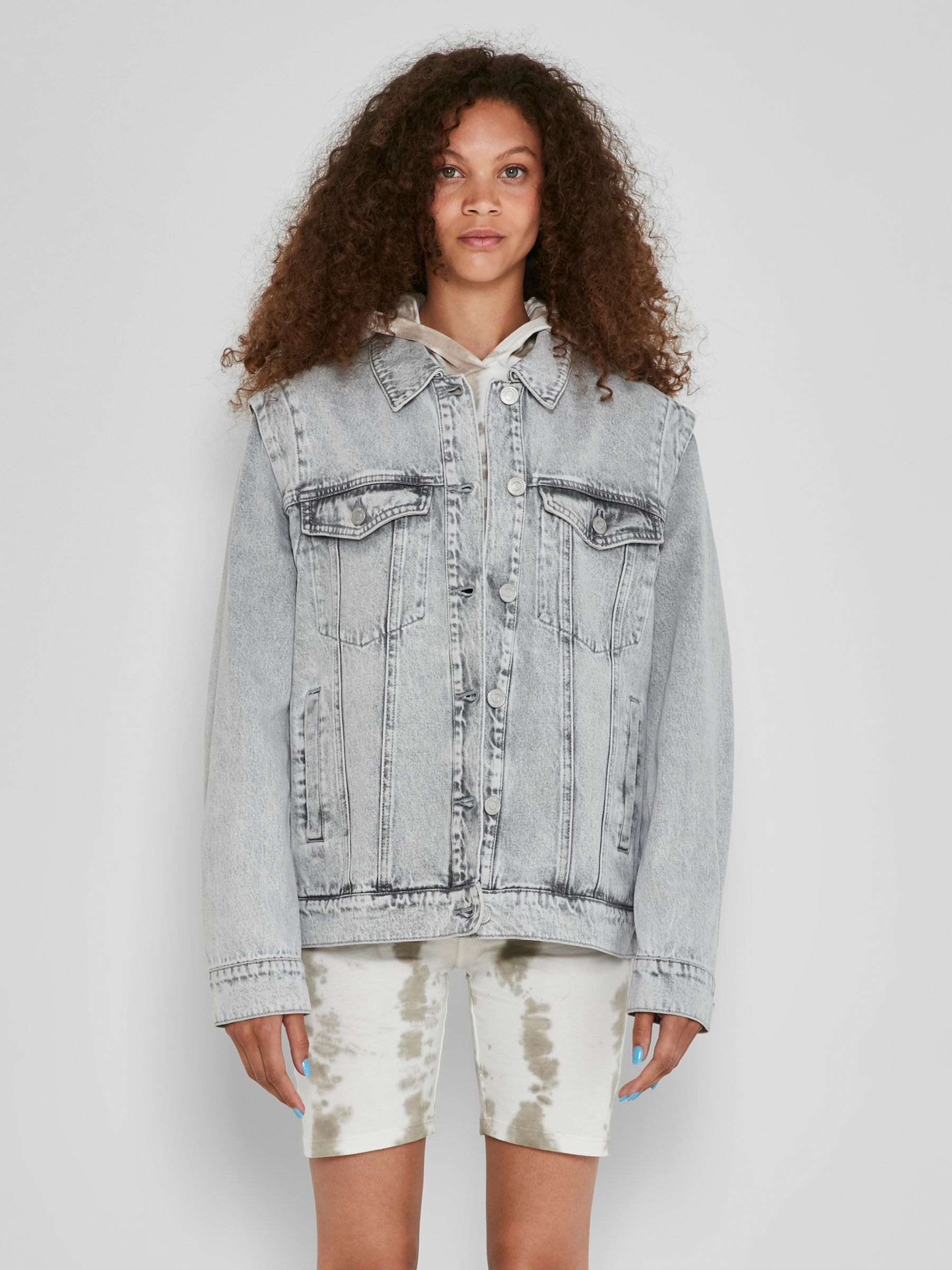 DENIM JACKET Grey NOISY MAY