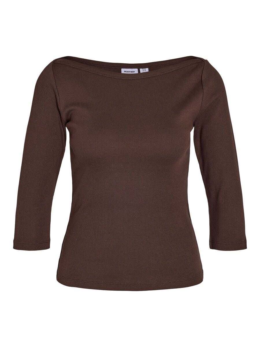 Carousel image - NMMAYA BLOUSE MET 3/4 MOUWEN, Coffee Bean | 2
