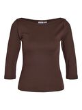 Product image thumbnail - NMMAYA BLOUSE MET 3/4 MOUWEN, Coffee Bean | 2