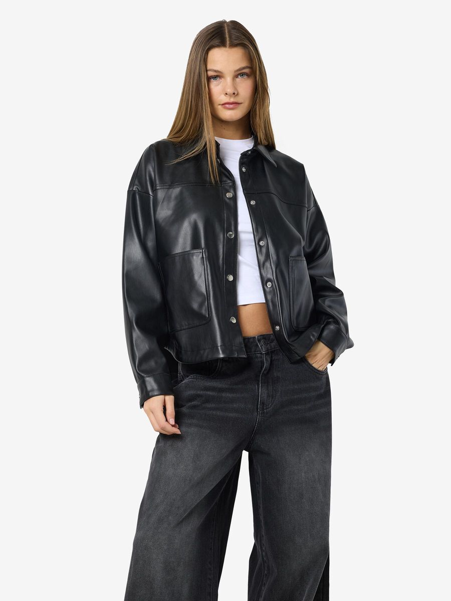 Noisy May FAUX LEATHER JACKET, Black, highres - 27034745_Black_007.jpg