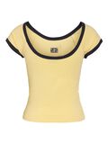 Product image thumbnail - NMTWIN  CROP TOP, French Vanilla | 7