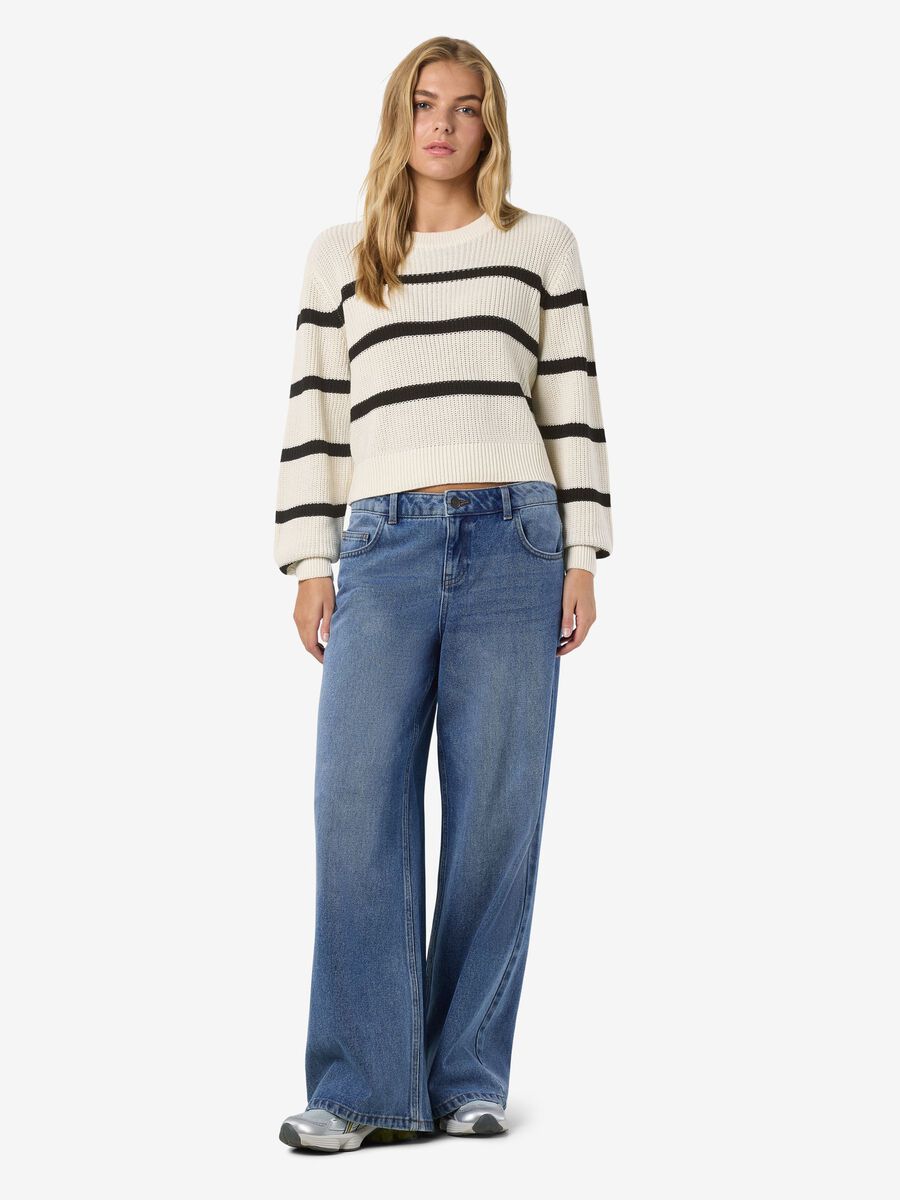Carousel image - GESTREIFTER STRICKPULLOVER, Eggnog | 4