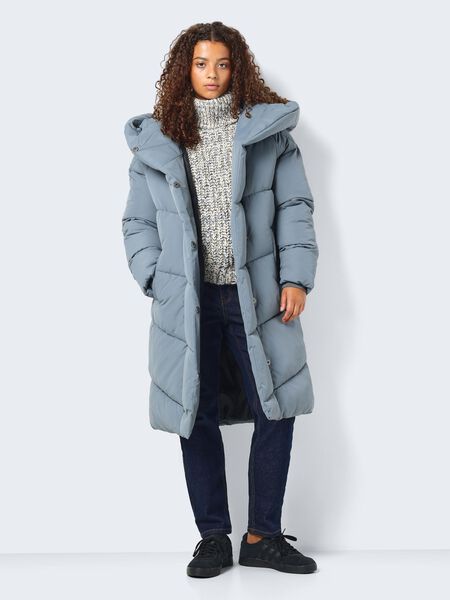 Noisy May NMTALLY LONG JACKET - Winter coat - rosin/khaki 