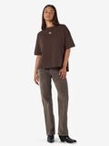 Product image thumbnail - RELAXED T-SHIRT, Chocolate Brown | 4