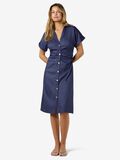 Product image thumbnail - NMJOSEFINA  MIDI DRESS, Dark Medium Blue Denim | 6