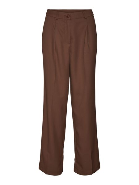 Noisy May HIGH WAISTED STRAIGHT FIT TROUSERS, Cappuccino, highres - 27022757_Cappuccino_001.jpg