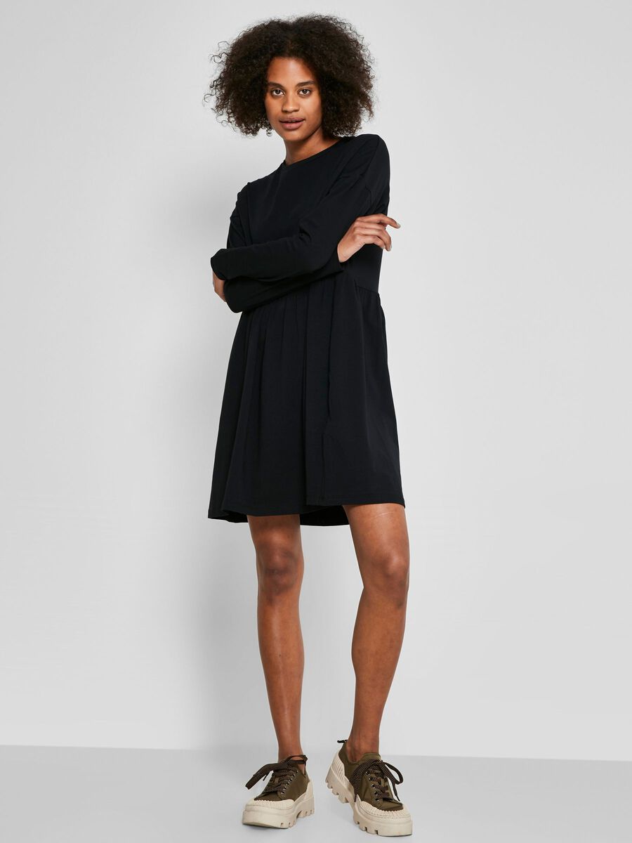 Noisy May LONG SLEEVED SHORT DRESS, Black, highres - 27017358_Black_007.jpg