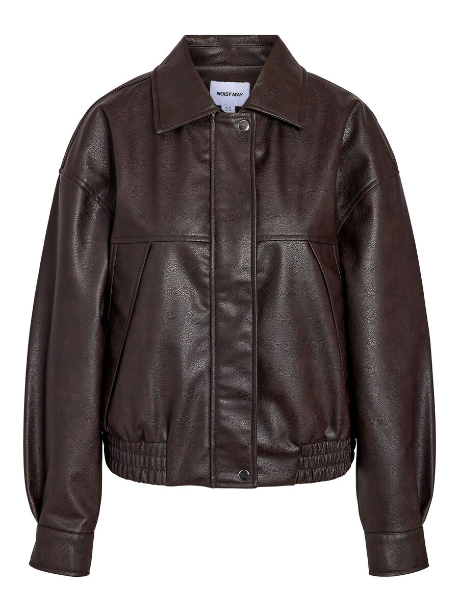 Product tile image NMVIVIA PU BOMBER JACKET, Demitasse 27037828_Demitasse