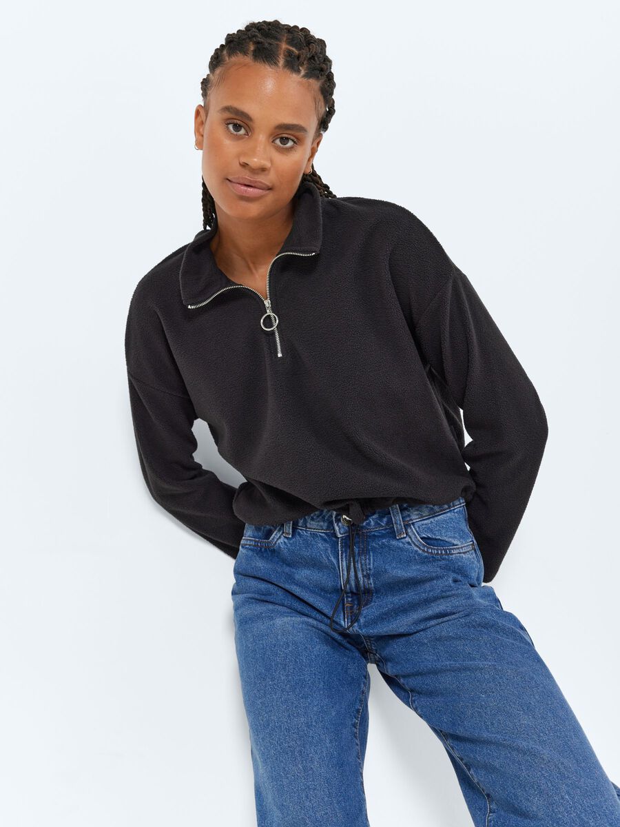 Noisy May FLEECE BLOUSE, Black, highres - 27013794_Black_007.jpg