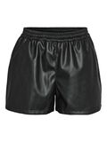 Noisy May IMITERET LÆDER SHORTS, Black, highres - 27029281_Black_001.jpg