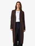 Product image thumbnail - LONG OPEN CARDIGAN, Chocolate Brown | 1