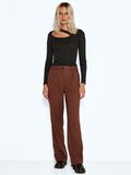 Noisy May HIGH WAISTED STRAIGHT FIT TROUSERS, Cappuccino, highres - 27022757_Cappuccino_004.jpg