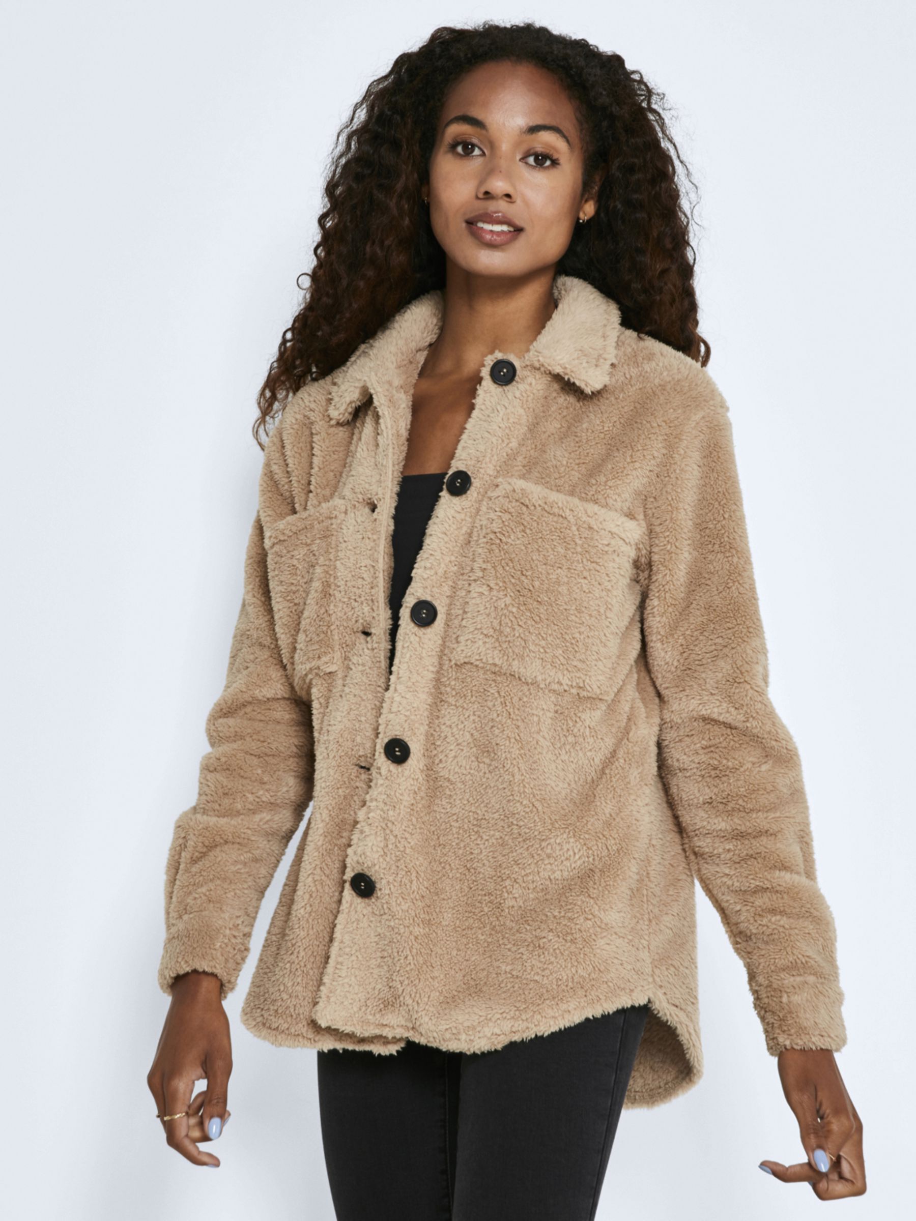 TEDDY JACKET Beige NOISY MAY
