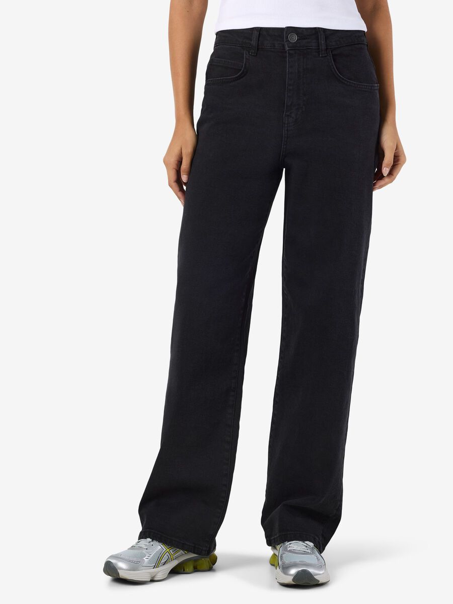 Carousel image - NMJOSIE LOOSE-FIT JEANS, Black Denim | 1