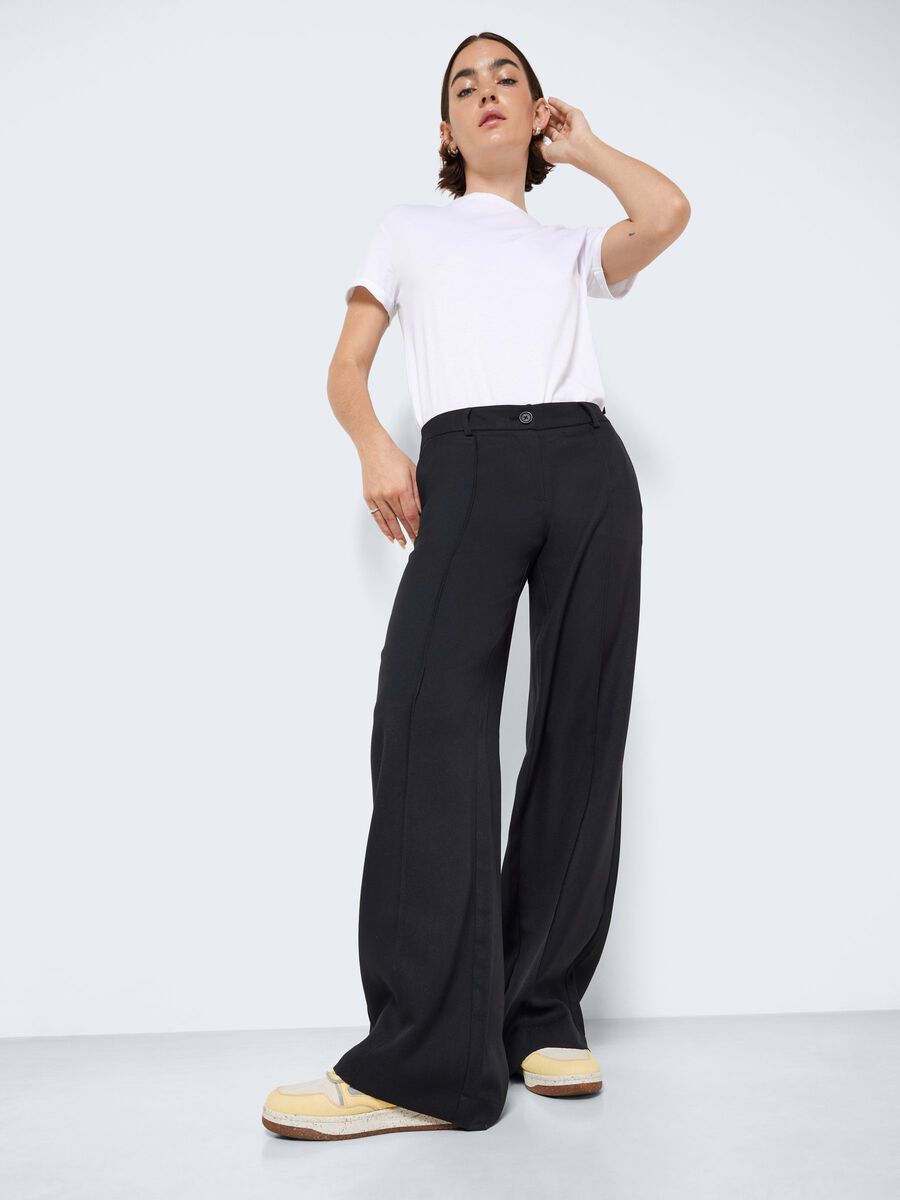 Noisy May LOW WAISTED WIDE LEG TROUSERS, Black, highres - 27022969_Black_007.jpg
