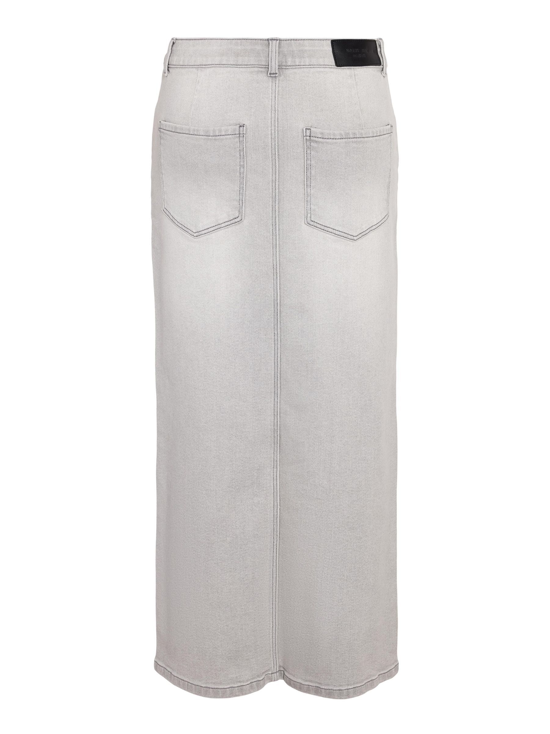 Gray store denim skirt