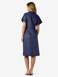 Product image thumbnail - NMJOSEFINA  MIDI DRESS, Dark Medium Blue Denim | 3