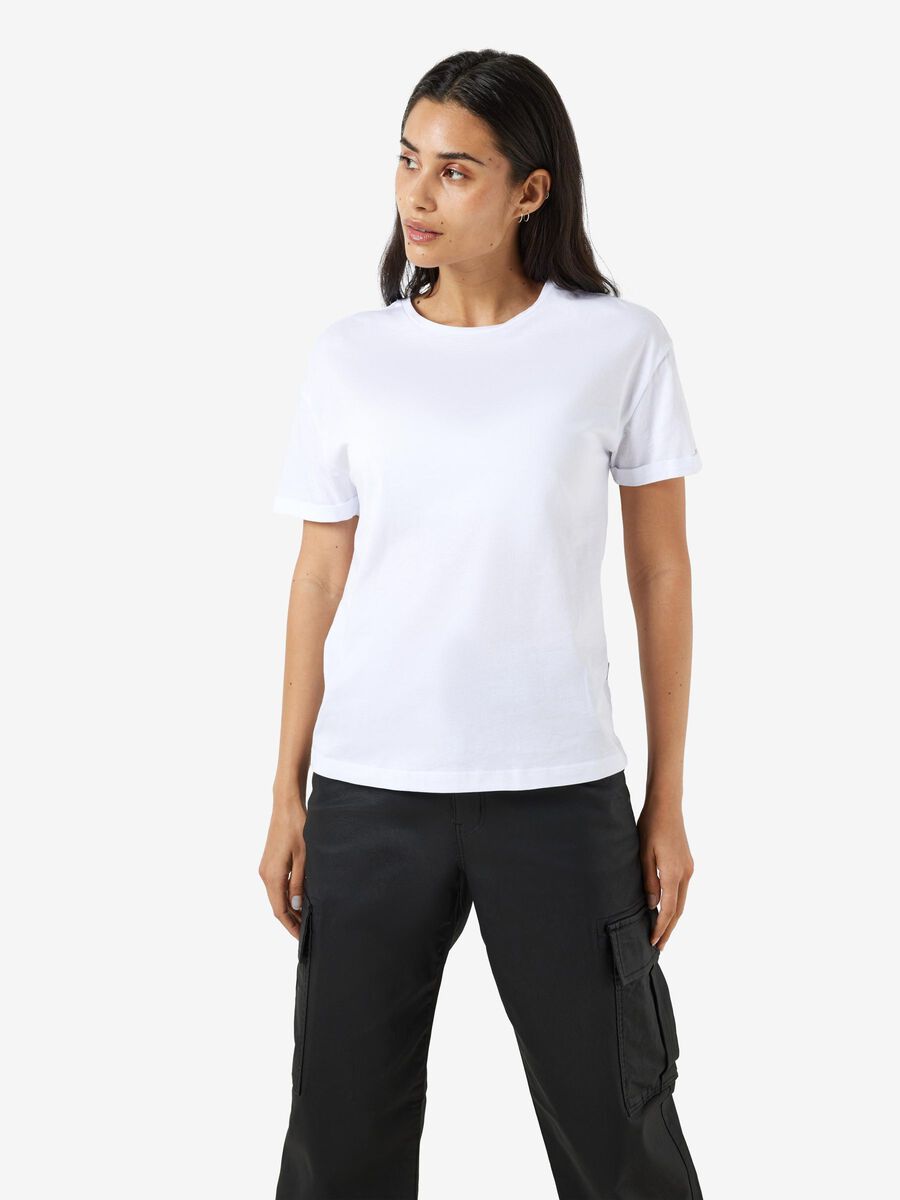 Noisy May COL ROND T-SHIRT, Bright White, highres - 27010978_BrightWhite_007.jpg