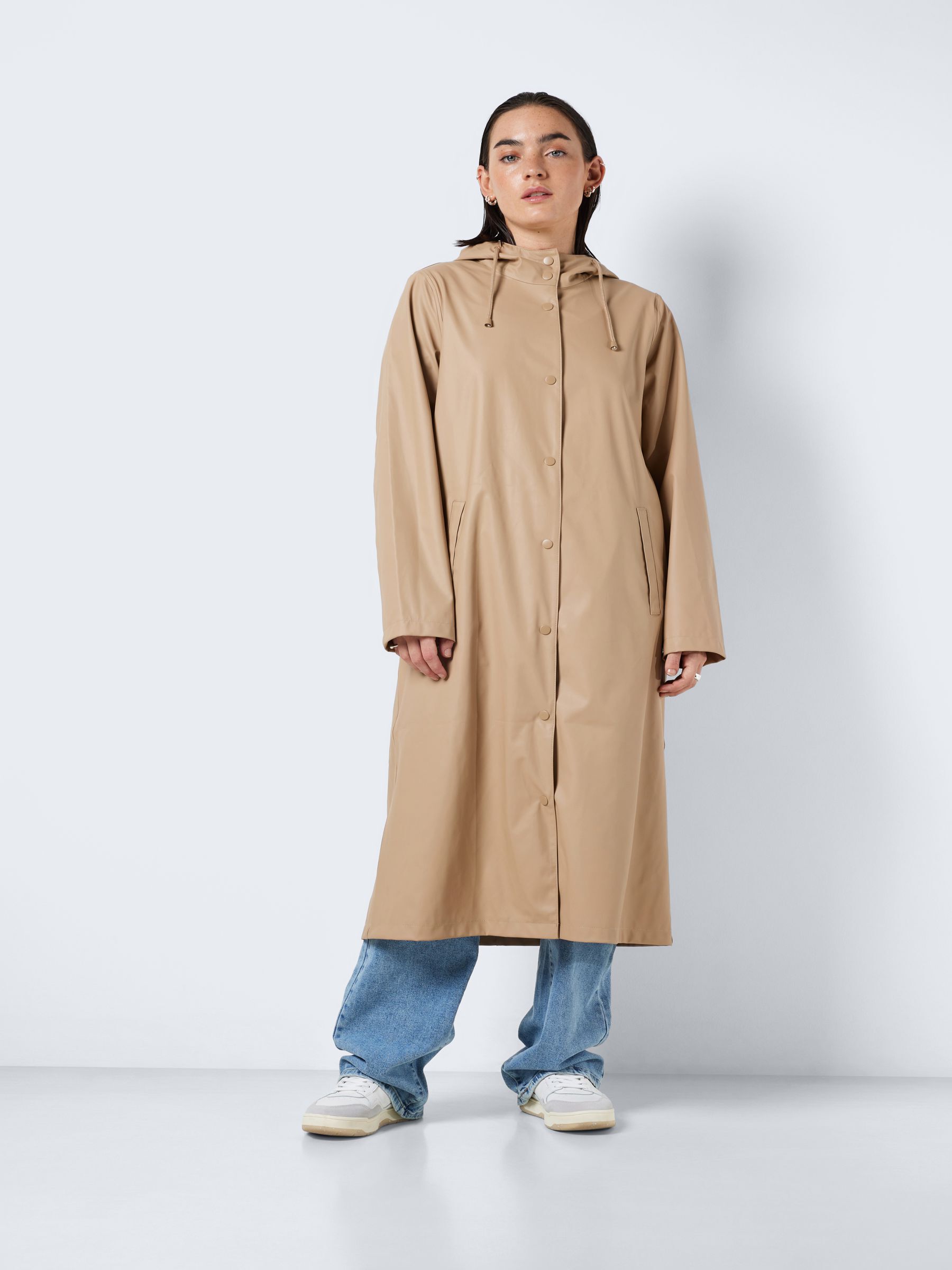 Dakota microfiber long raincoat with removable liner sale