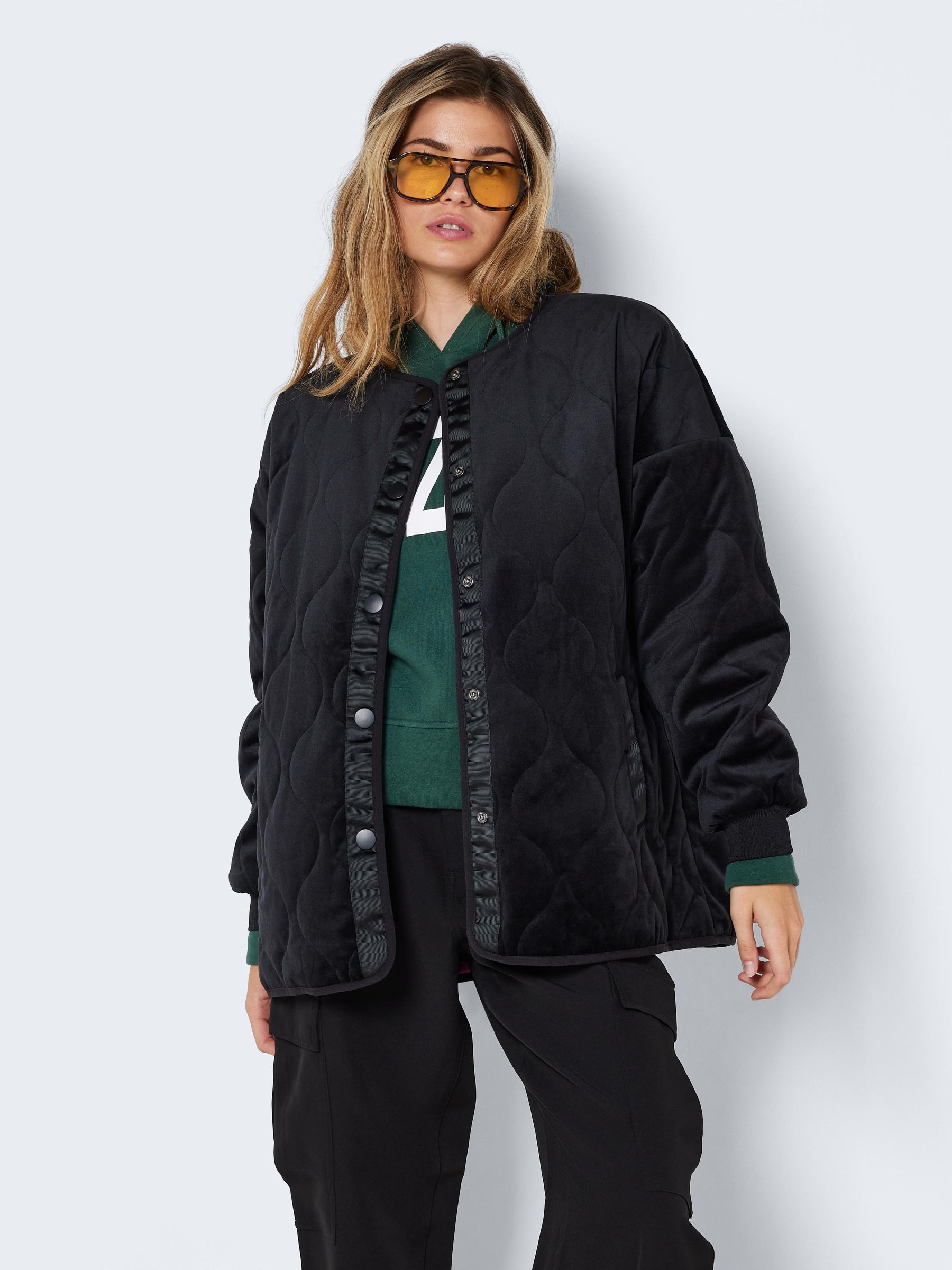 Quilted velvet jacket best sale